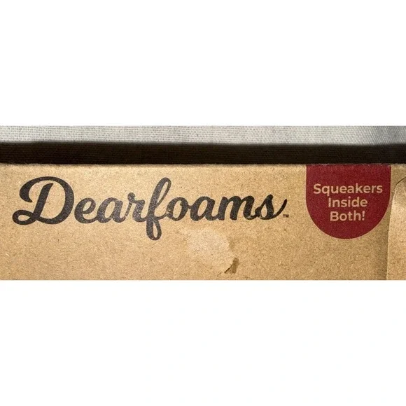 Dearfoams Cozy Pet Holiday Toy Set Plush Squeaky Dog Toy Ball NIB - Picture 2 of 9